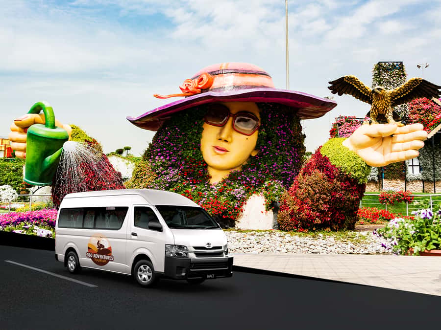 Dubai: Miracle Garden Entry Ticket with Hotel Transfer - Amphitheater events and when late afternoon pays off