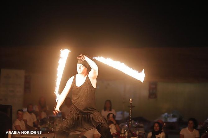 Dubai Premium Desert Safari with Live shows & Gourmet Dinner - Camel ride, falcon photo experience, and henna for ladies