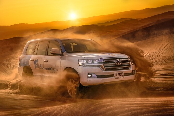 Dubai Premium Red Dunes Safari, Camels & 5<em> BBQ at Al Khayma camp – Key things that make this safari worth it’ /></p>
<ul>
<li><strong>Lahbab red dunes for the real dune-bash and sandboarding moment</strong></li>
<li><strong>Sandboarding, camel rides, and falcon photo ops in one ticket</strong></li>
<li><strong>Bedouin camp extras: Qahwa (coffee), sweets, dates, henna, shisha, and Arabic attire</strong></li>
<li><strong>Tanoura and Khaliji dance with a 5-star open buffet BBQ (veg and non-veg)</strong></li>
<li><strong>Evening-slot bonus: fire show plus telescope stargazing</strong></li>
<li><strong>ATVs/quad biking cost extra and are on your own risk</strong></li>
</ul>
<h2 id="why-lahbab-red-dunes-work-better-than-a-solo-desert-day">Why Lahbab Red Dunes Work Better Than a Solo Desert Day</h2>
<p><img width="669" height="446" decoding="async" src=