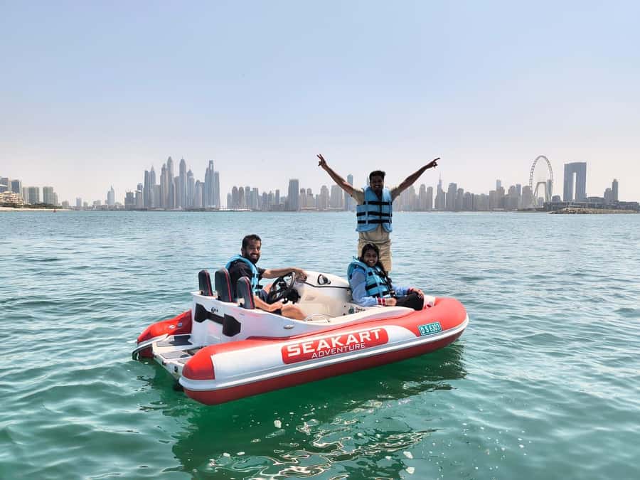 Dubai: Private Self-Drive SeaKart Jet Ski Boat Tour - Photos and video: why the guide boat changes the whole trip