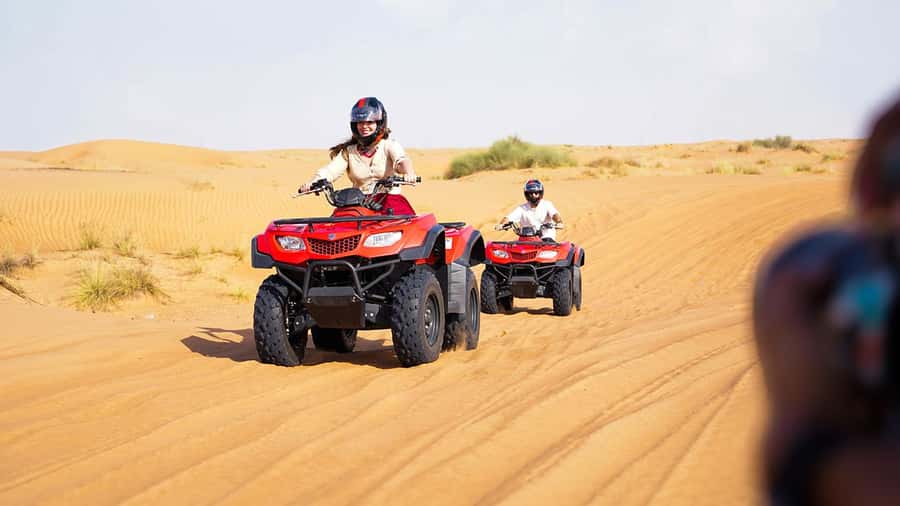Dubai: Quad Bike Safari, Camels, & Camp with BBQ Dinner - Getting to the Desert: Dubai Pickup That Actually Makes Sense