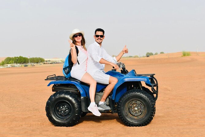 Dubai: Red Dunes Desert Safari, Camel ride, Sandboard, Quad Bike - Camp Welcome: Qawha, Dates, Henna, and Shisha