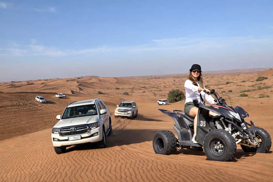 Dubai: Red Dunes Evening Quad Bike, Dune Blast with BBQ - Key things that make this Red Dunes quad + BBQ safari work