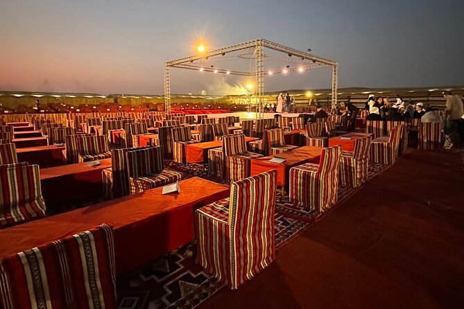 Dubai: Red Dunes, Sandsurf, Camel Ride, BBQ Dinner at Desert Camp - The shows at camp: Tanura, belly dance, and fire performance