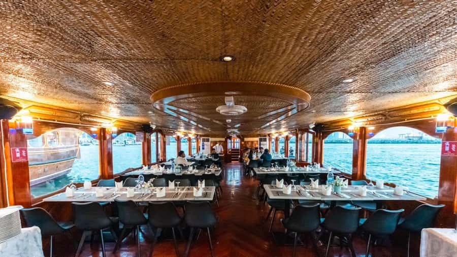Dubai: Scenic Dhow Cruise with Buffet Dinner and Live Shows - Live Music, Tanoura Dance, and a Puppet Show Moment