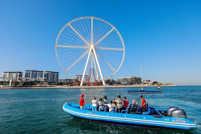 Dubai Speedboat Tour, Marina, Atlantis, Palm & Burj Al Arab - Palm Jumeirah from the outer edge: the view you cannot fake