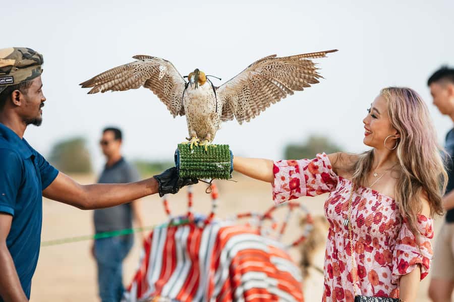 Dubai: Sunrise Balloon Flight with Camel Ride & Breakfast - The balloon base: tea, dessert, and the safety briefing that matters