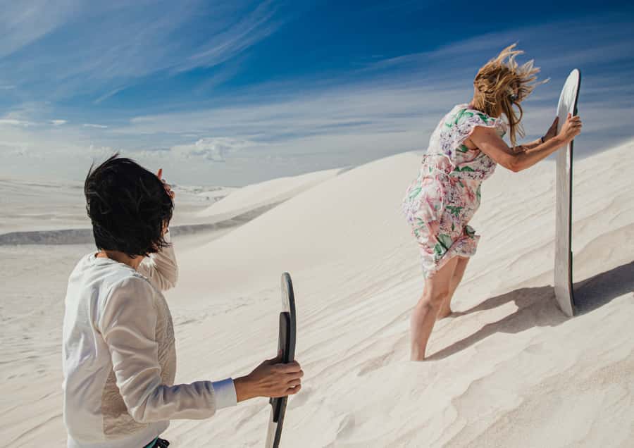 Dune Bashing, Sandboarding, Camel Ride & Optional ATV Ride - Sandboarding: Easy to Start, Tricky to Master
