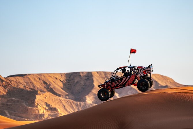 Dune Buggy Experience & Fossil Discovery in Mleiha National Park - Camel Rock: sandboarding with a ridge view