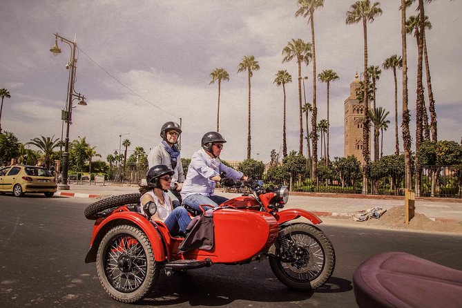 Essential Ride by sidecar (Marrakech off the beaten path) 1h30 - Meeting Marrakech Insiders and Getting Ready for the Ride