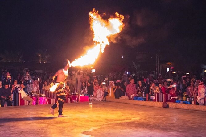 Evening Desert Safari:- Adventure Rides, Live Entertainment , BBQ Buffet & More - Belly Dance, Tanoura, and Fire: Live Shows Done Right