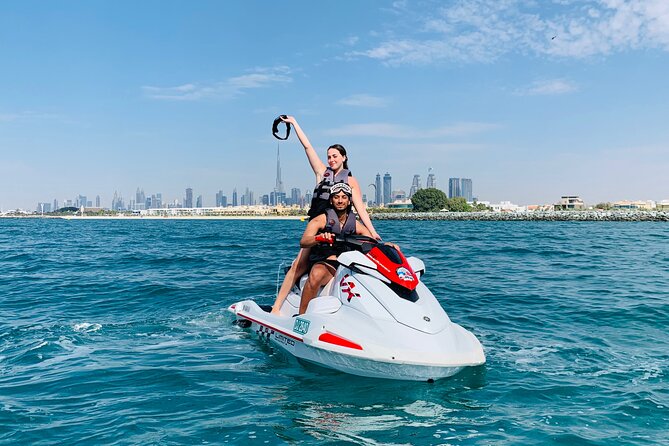 Exclusive 2HR Jet Ski TOUR-JBR & BLUEWATERS-ATLANTIS-BURJ AL ARAB - Two-seater jet skis: the thrill, the pacing, and the learning curve