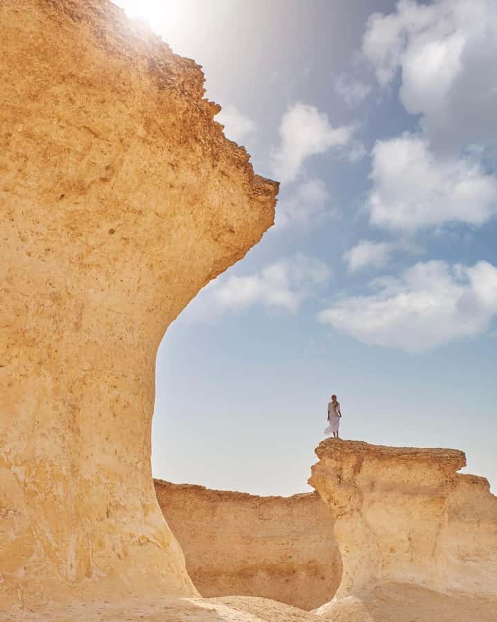 From Doha: Day Trip to North And West Qatar With Pickup - Jumail Abandoned Village: Limestone and Mud Houses Up Close