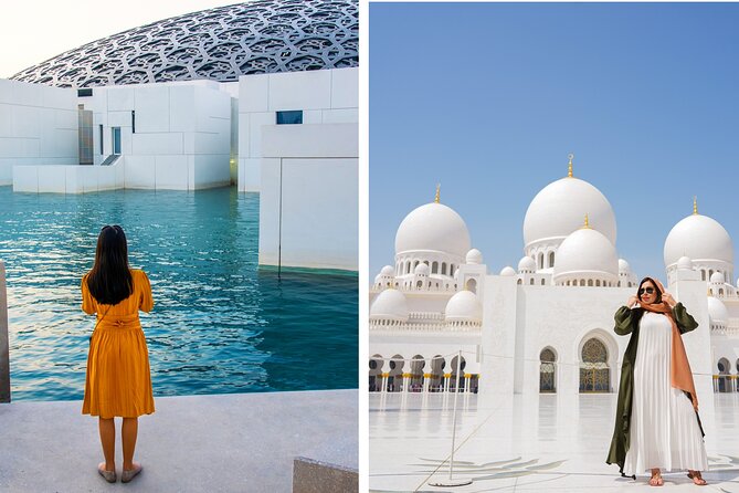 From Dubai: Abu Dhabi Day Tour with Grand Mosque & Louvre Museum - Louvre Abu Dhabi: ticket access plus self-guided freedom
