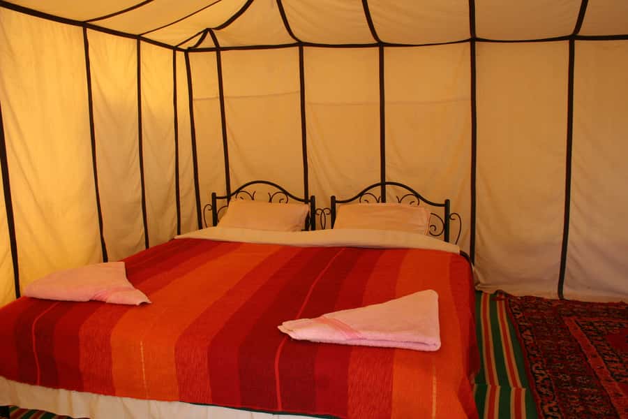 From Marrakech: 2-Day Desert Excursion - Berber camp night in a traditional tent: dinner, music, and a sky you notice