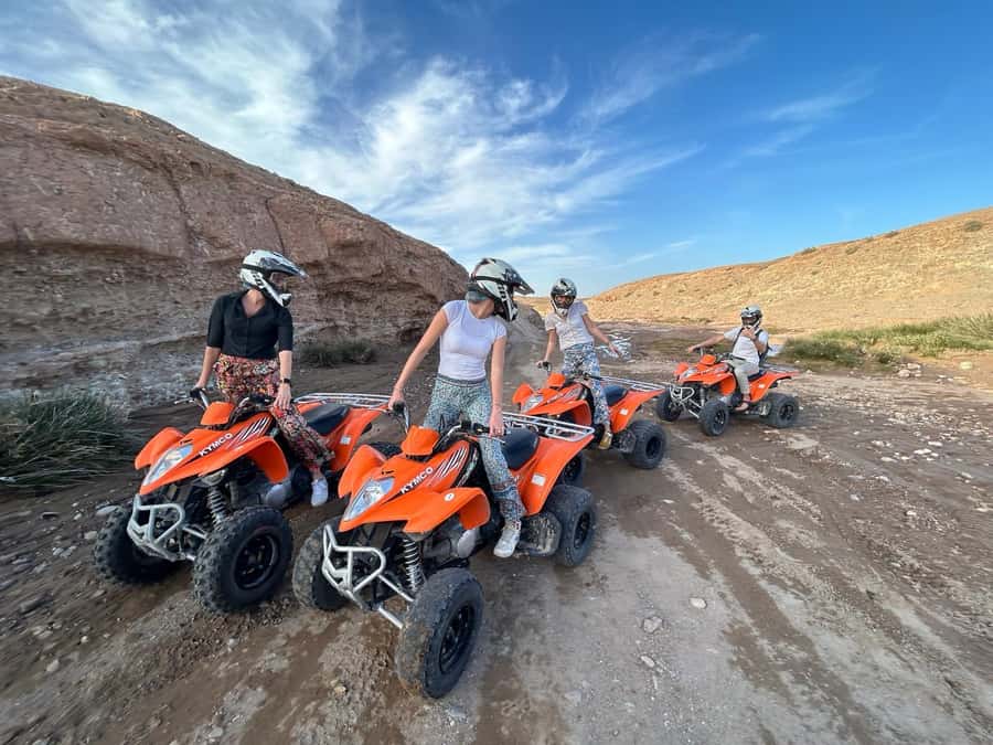 From Marrakech: ATV Quad Bike Tour in Agafay Desert - Getting to Agafay: Marrakech pickup and the 45-minute van ride