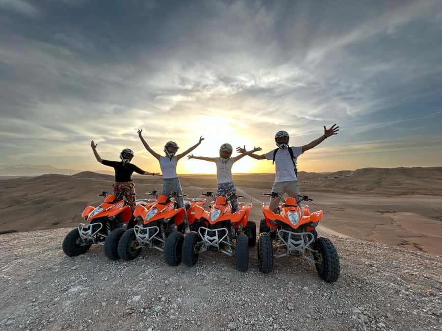 From Marrakech: ATV Quad Bike Tour in Agafay Desert - Safety briefing and getting confident on the quad bike