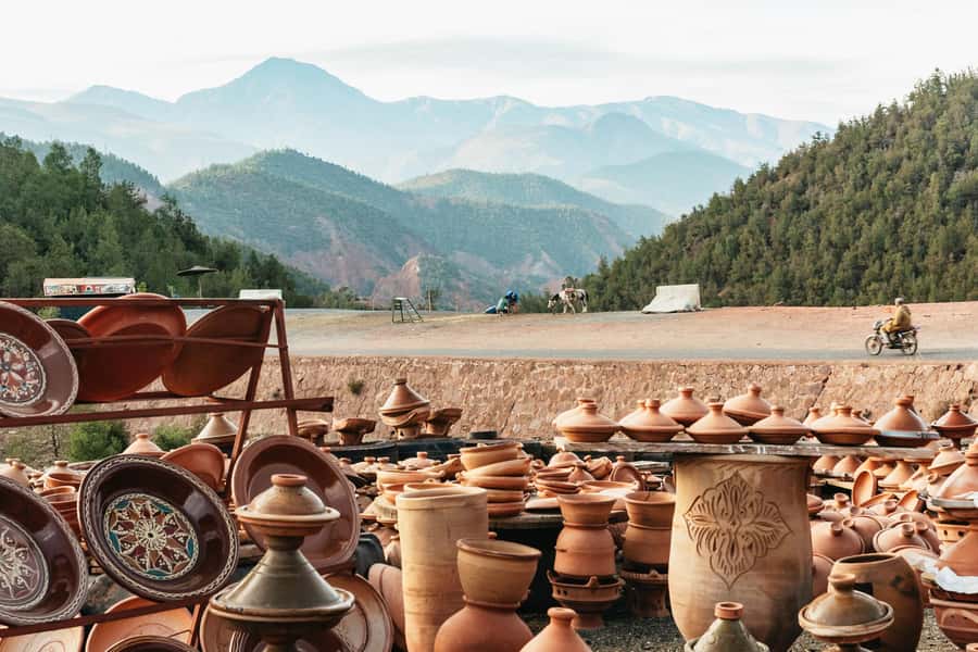 From Marrakech: High Atlas Mountains and 5 Valleys Day Trip - The return via Tahanaout: a calm ending after a full day