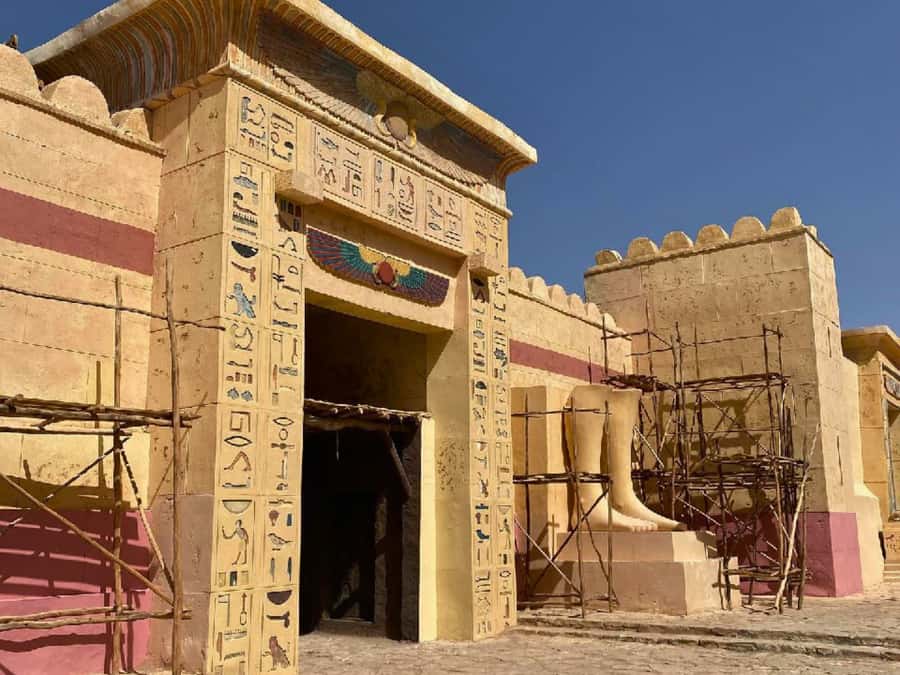 From Marrakech: Ouarzazate, Ait Ben Haddou & Atlas Studios - Atlas Film Studios in Ouarzazate: seeing how movies are built