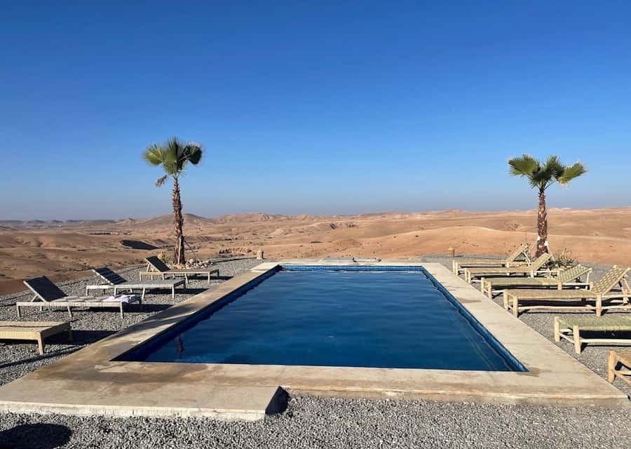 From Marrakech: Sunset Desert Tour with Camel Ride & Dinner - Bonfire, Moroccan Tea, and the Live Show Build-Up