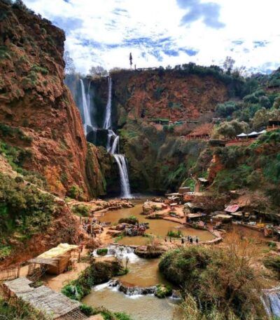 From Marrakech:Ouzoud Waterfalls Day Trip with Boat Tour - First Look at Ouzoud: Three Waterfalls and Valley Detail