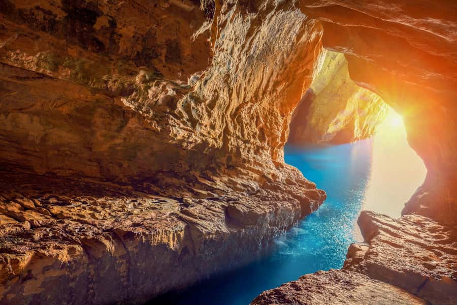From Tel Aviv: Caesarea, Haifa and Akko Day Trip - Rosh Hanikra grottoes and the white-chalk cliffs by Lebanon