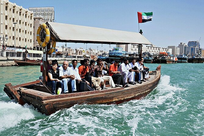 Full Day Dubai City Tour with At the Top Burj Khalifa Ticket - Abra on Dubai Creek and the Deira souk loop: old Dubai you can feel