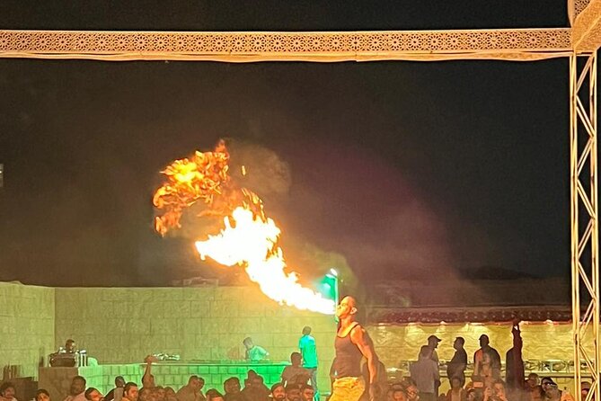 Full Day Safari Grand Adventures with Dune Bash on 4X4 in Dubai - Stop 3 at Afridi Camp: Belly dance, Kandoora dance, and Dund bashing