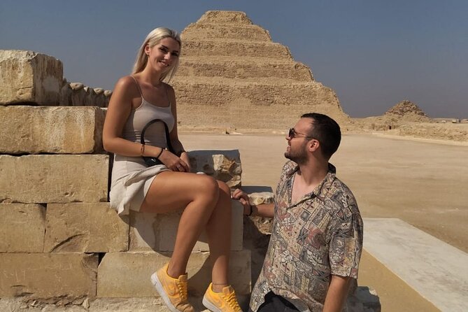 Giza Pyramids, Sphinx, Memphis, Saqqara, with private tour guide - Price and value for a private day around $40
