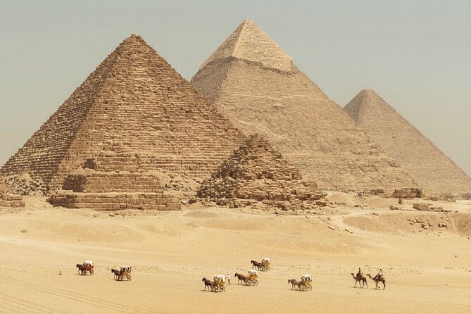 Great Giza Pyramids, Sphinx , saqqara step Pyramid , Memphis city - Giza Plateau: Great Pyramid, Sphinx, Valley Temple, and panorama photos