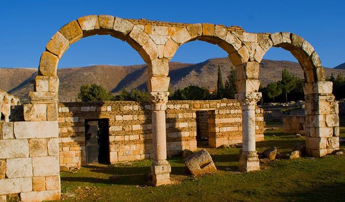 Guided Small-Group Tour to Baalbek, Anjar and Ksara with Lunch - Umayyad ruins of Aanjar: palace walls, mosque area, and baths