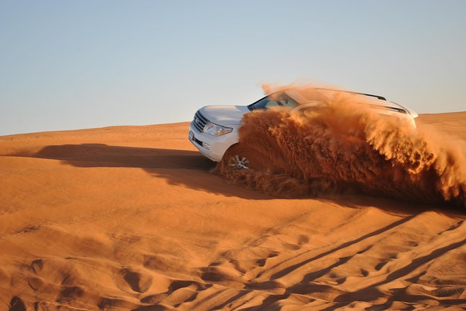 Half Day Desert Safari || Sand Boarding || Camel Ride || Inland Sea Visit || - Afternoon departures and sunset: when timing turns the ride into a memory