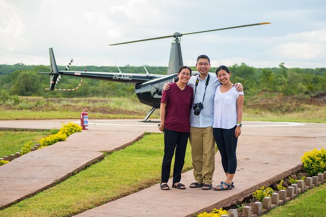 Helicopter Scenic Flight over Victoria Falls 25-27 Minutes Game - Safety briefing and bubble-window viewing: how to get the best seats