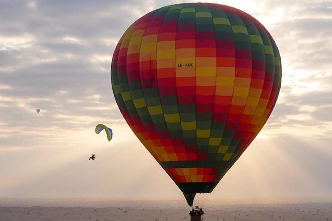 Hot Air Balloon Ride Over Dubai Desert inlcuding Transfers - Pickup and the Sindbad Camp Morning Rhythm