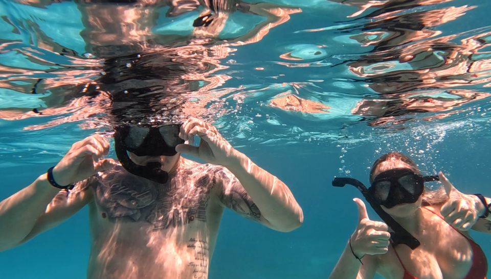 Hurghada: 3-Island Speedboat, Dolphin Watching & Snorkeling - Coral reef snorkeling stops and the Balena wreck snorkeling session