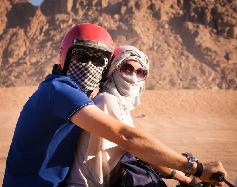 Hurghada: ATV Quad, Jeep and Buggy Safari with BBQ Dinner - Bedouin camp stop: tea, bread, and the desert photo moment