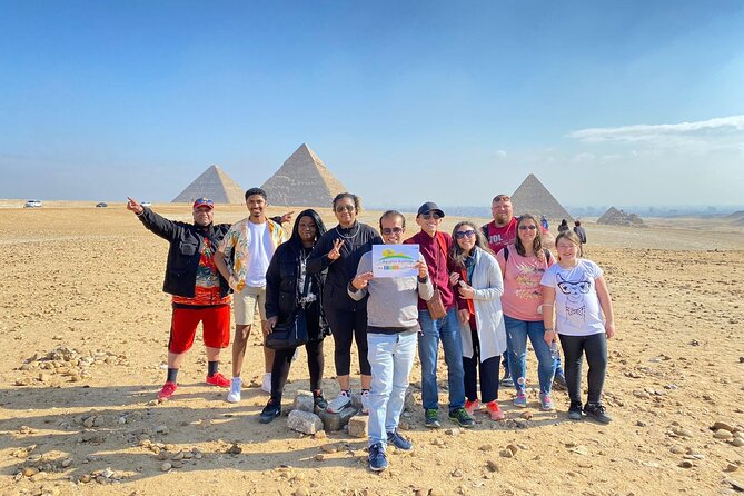 Hurghada Cairo Pyramids day tour by plane - Small group - Giza Pyramids, Great Sphinx, and Valley Temple: the time you really came for