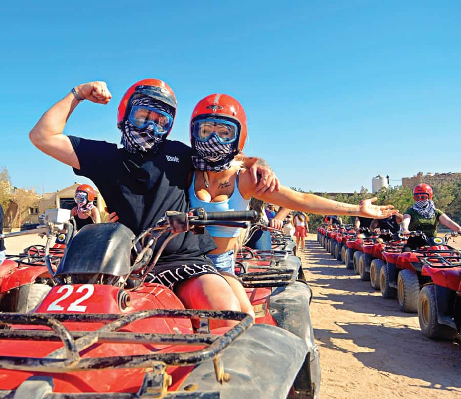 Hurghada: Desert Quad, Bedouin Village, and Camel Ride Tour - Learning the quad: practice session and automatic-bike control