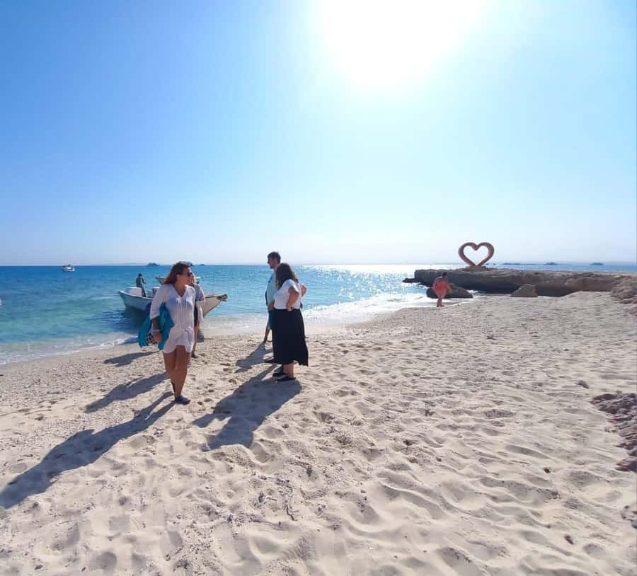 Hurghada: High-Speed Sea Taxi Tour to Orange Bay or Magawish - Orange Bay Island: beach time first, snorkeling later