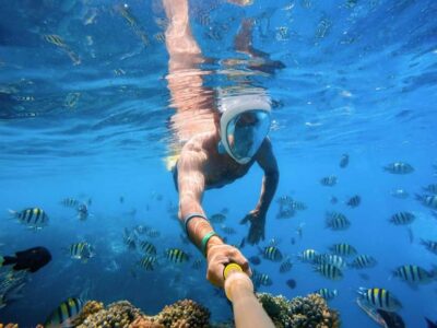 Hurghada: Orange Bay Day Trip with Water Sports and Lunch - The modern yacht setup: shade, space, and snorkeling-ready gear