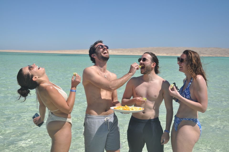 Hurghada: Private Speedboat Adventure with Snacks & Pick-up - Abu Ramada Island option for turtles and coral reef time