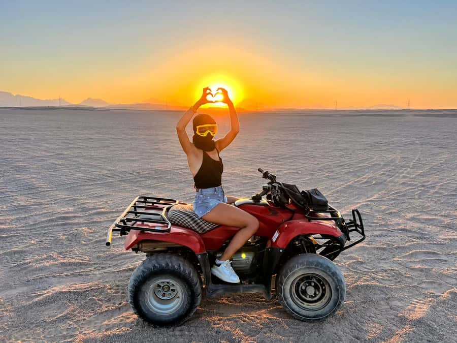 Makadi Bay: Sunset Quad & ATV Adventure & Seaview - The Safety Briefing and Test Drive: It’s Not a Free-For-All