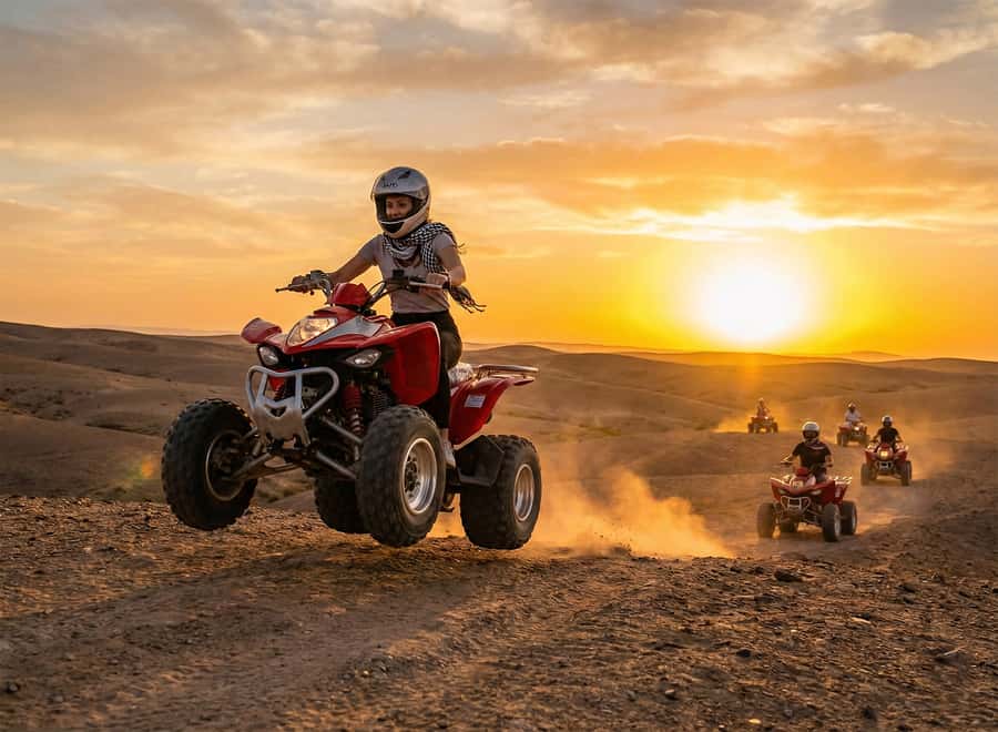 Marrakech: Agafay Desert: Camel ride Quad Bike, Dinner show - The Guided Sunset Camel Ride (Plus How to Decide on Quad Biking)