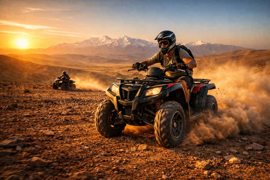Marrakech: Agafay Desert Escape with Quad or Camel Ride - Camel ride vs quad biking: adrenaline, safety, and what time means