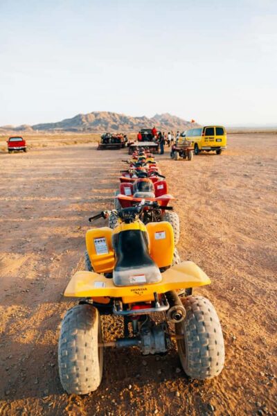 Marrakech: Agafay Desert Quad Bike with Camels & Dinner Show - Pickup and the ride out: how the timing shapes the sunset