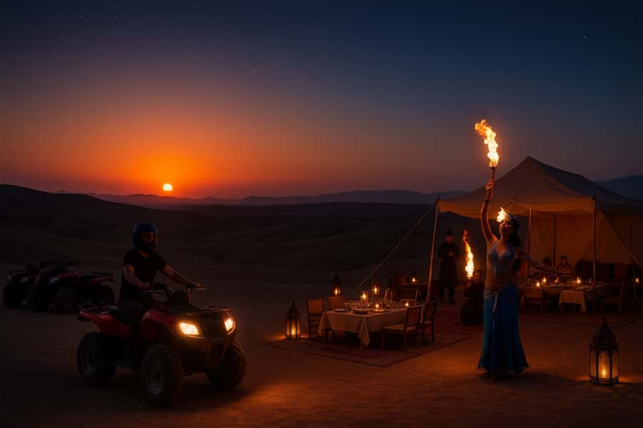Marrakech: Agafay Desert Quad Biking with Dinner Show - Getting Out of Marrakech: Pickup, Transfer, and the Argan Stop