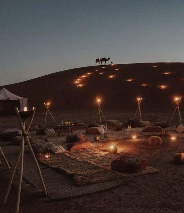 Marrakech: Agafay Desert Sunnet dinner with show - Berber music around the roaring fire: the part that makes people smile