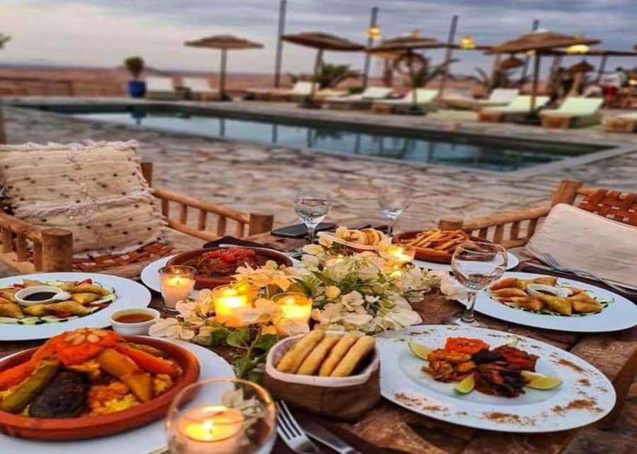 Marrakech: Agafay Desert Sunnet dinner with show - From Marrakech pickup to a vintage-car ride: the journey part matters