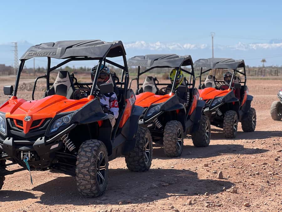 Marrakech Buggy Palmerie and Desert - Desert trails and Atlas Mountain views: what the drive feels like