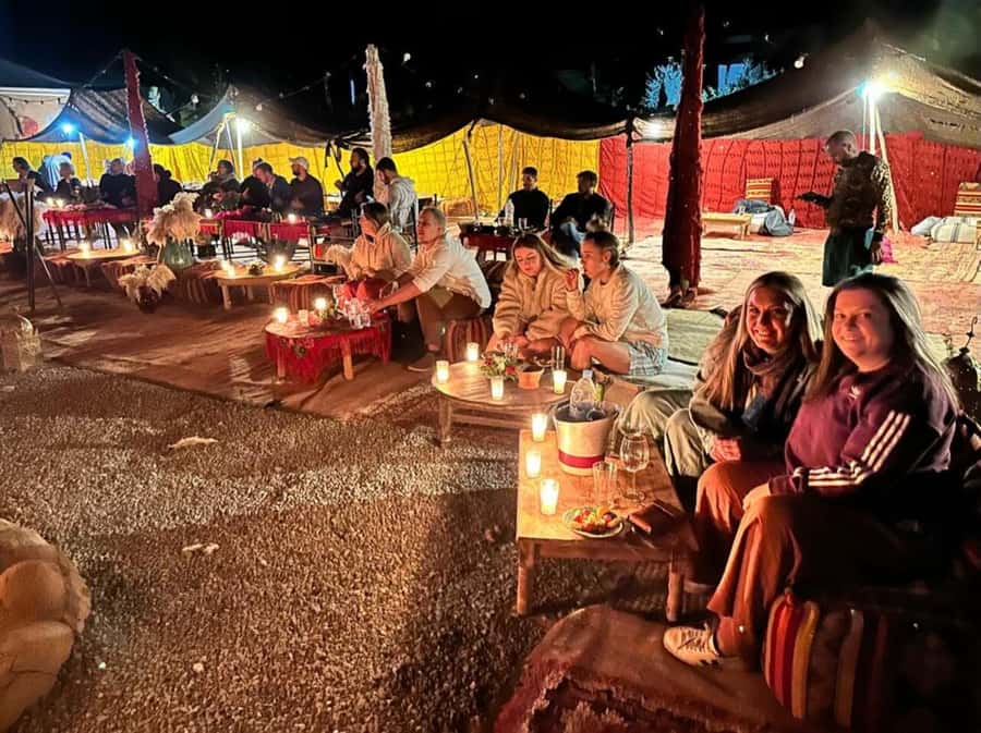 Marrakech: Buggy Ride, Pool & Dinner Show in Agafay Desert - Berber Camp Dinner Under the Stars: Food, Atmosphere, and Show Energy